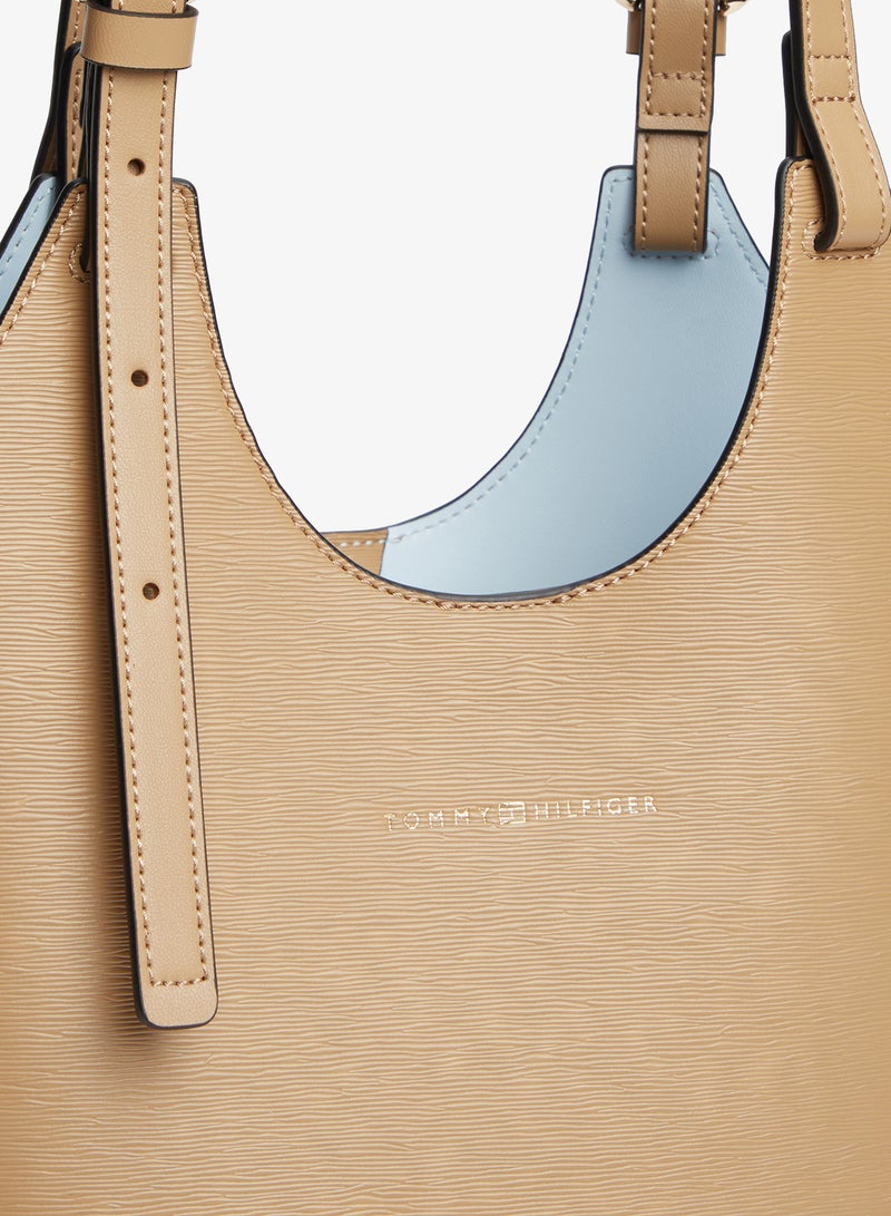 TOMMY HILFIGER Modern Metallic Logo Tote Bag - Image 4